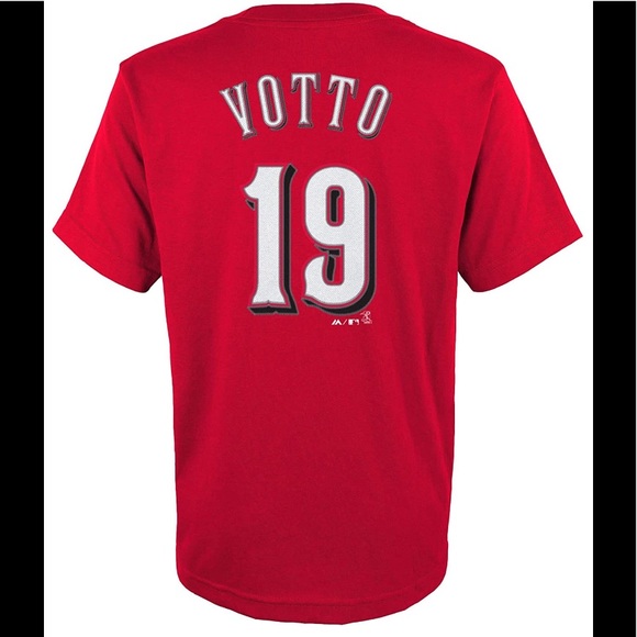 🆕⚾️ Cincinnati Reds Joey Votto Jersey Tee ⚾️🆕 - Picture 4 of 16